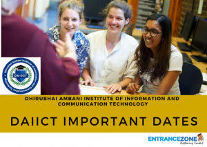 DAIICT 2021 Important Dates Dhirubhai Ambani B Tech Admission