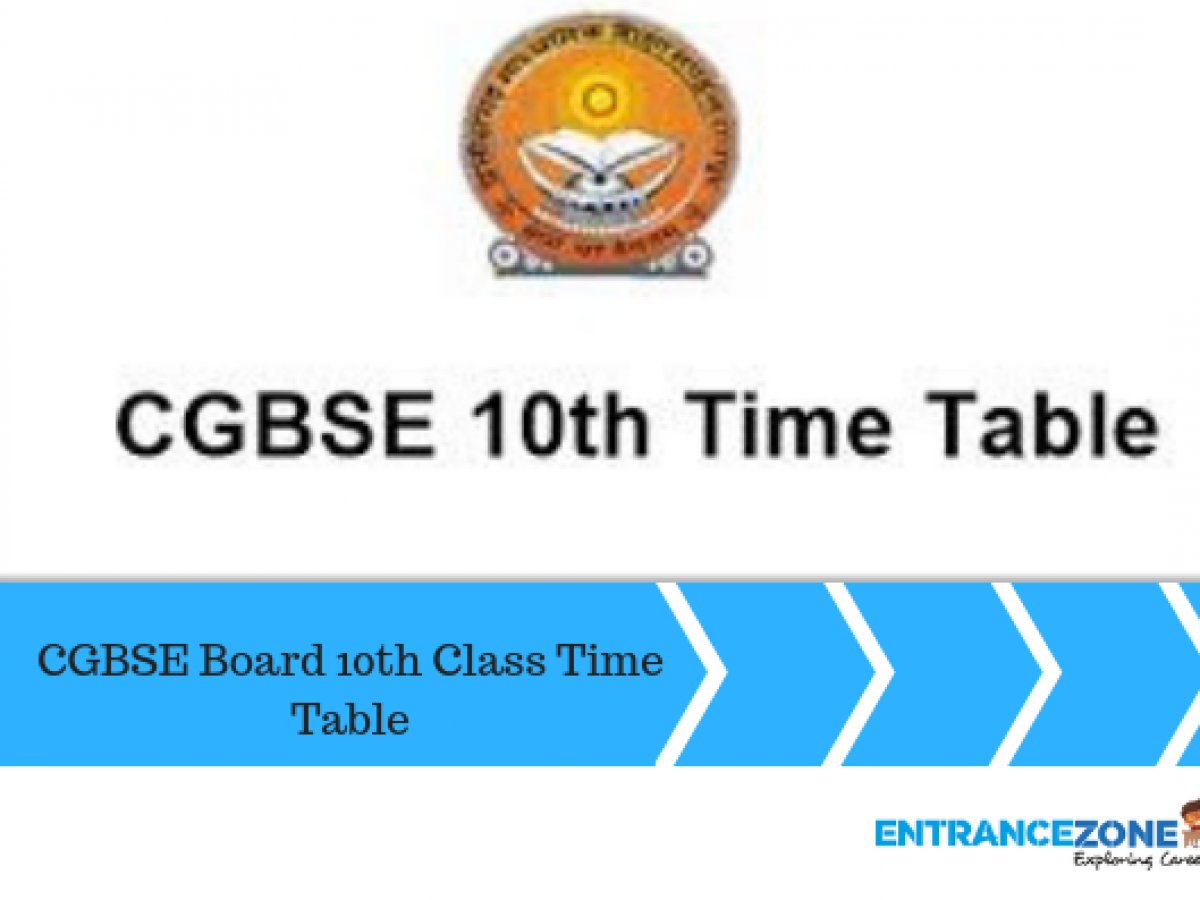 Cgbse 10th Time Table 21 Released Cg Board Date Sheet Pdf Here Admissions